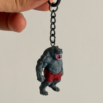 Hippo Keychain